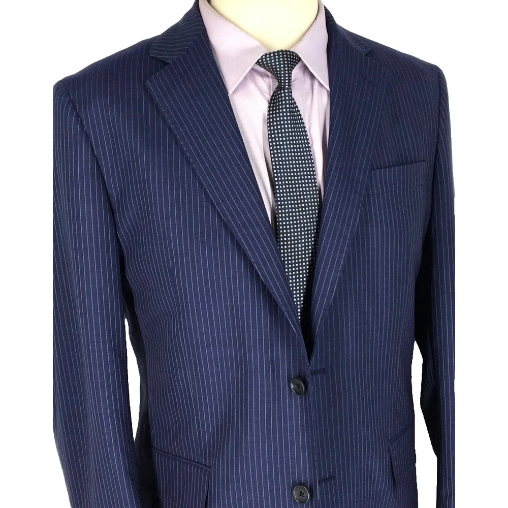 NWOT 40/41R Brooks Brothers Explorer Vitale Barberis Italy 2 Button Blazer Navy